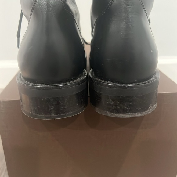 LOUIS VUITTON Calfskin Wonderland Ranger Boots Size 38.5 Black Leather - Picture 9 of 16